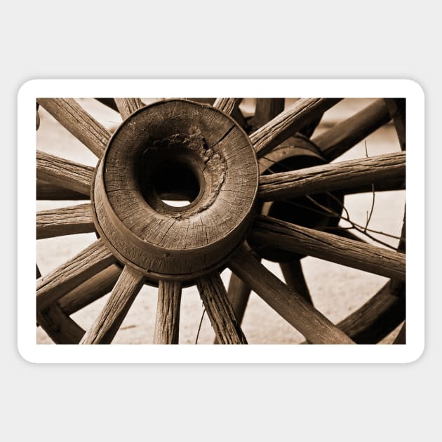 Wagon Wheel Hub Sticker by KirtTisdale